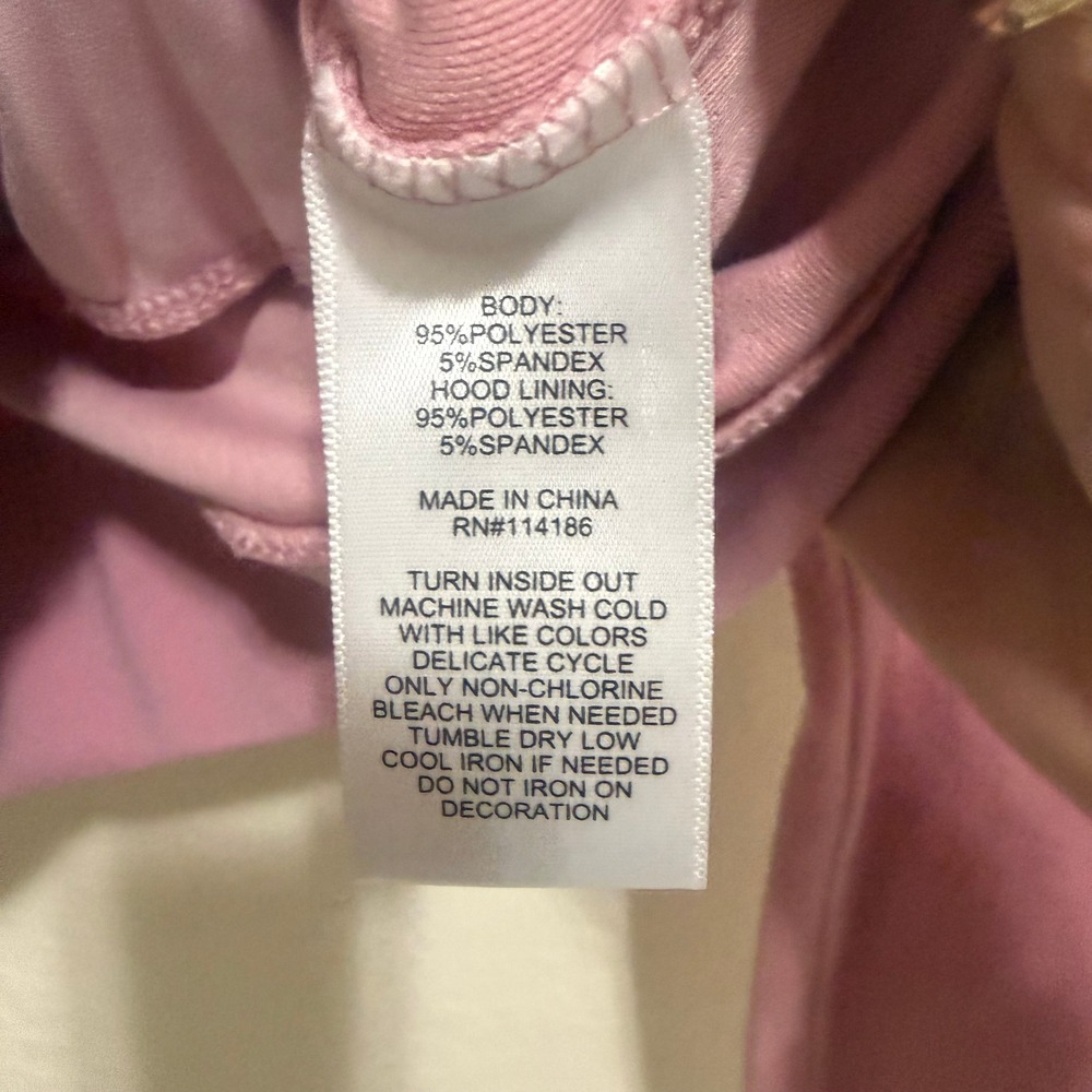 Juicy Couture Pink Velour Rhinestone Logo Zip Up Hoodie XS RN114186 Y2K Cropped‎ - Picture 10 of 12